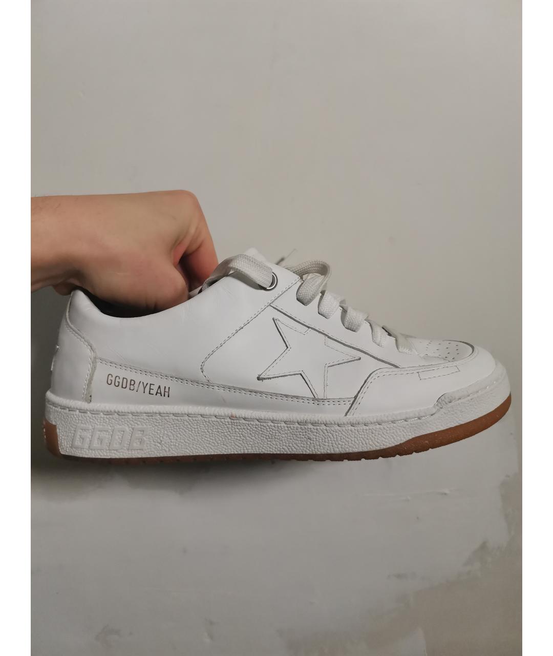 GOLDEN GOOSE DELUXE BRAND Белые кожаные кеды, фото 8