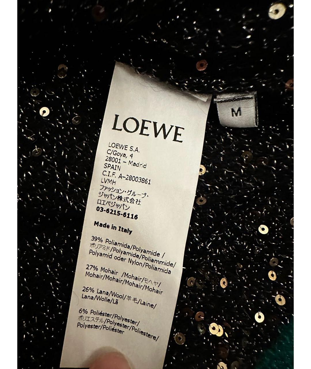 LOEWE Черный джемпер / свитер, фото 3