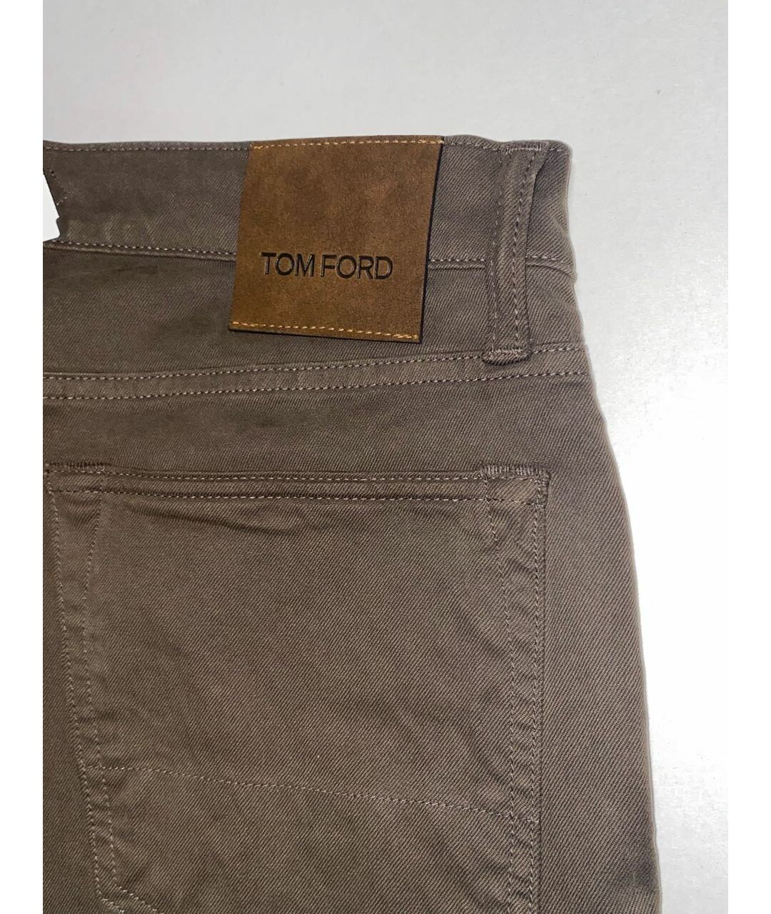TOM FORD Коричневые хлопко-эластановые джинсы скинни, фото 5