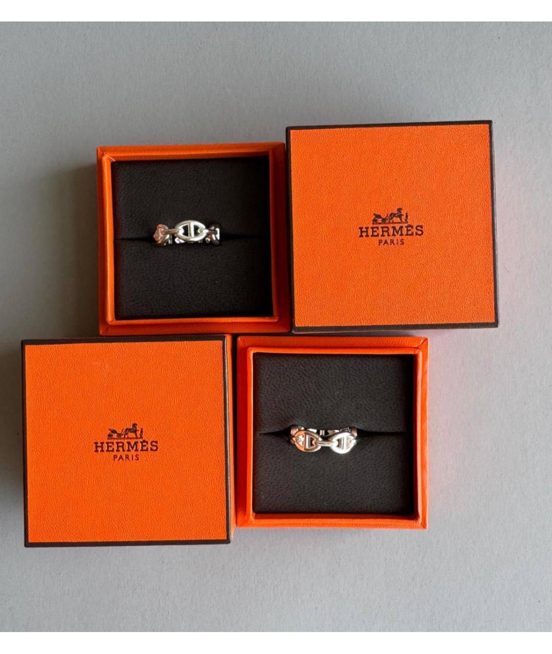 HERMES Серебряное серебряное кольцо, фото 4