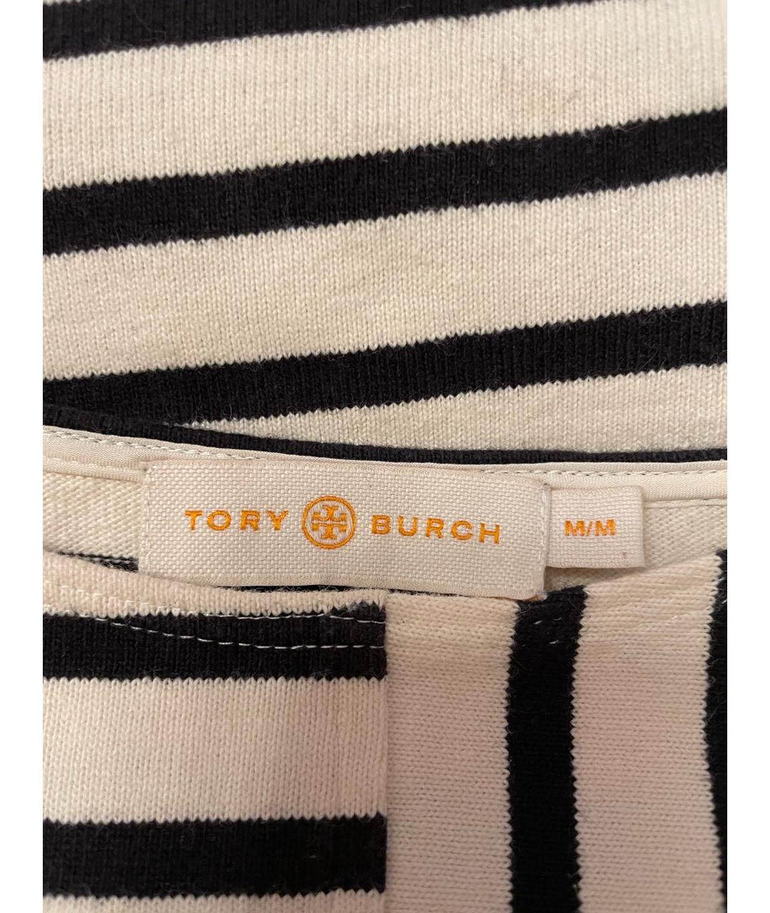 TORY BURCH Черная хлопковая футболка, фото 5