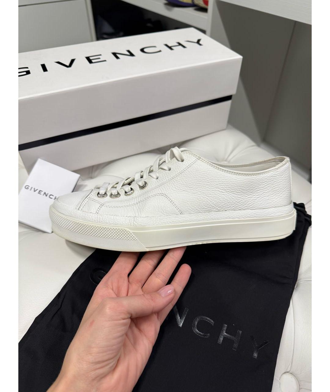 GIVENCHY Белые кожаные кеды, фото 9
