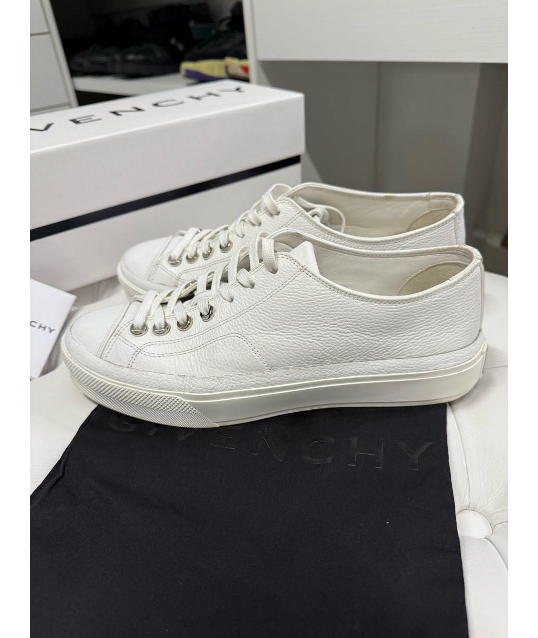 GIVENCHY Белые кожаные кеды, фото 3