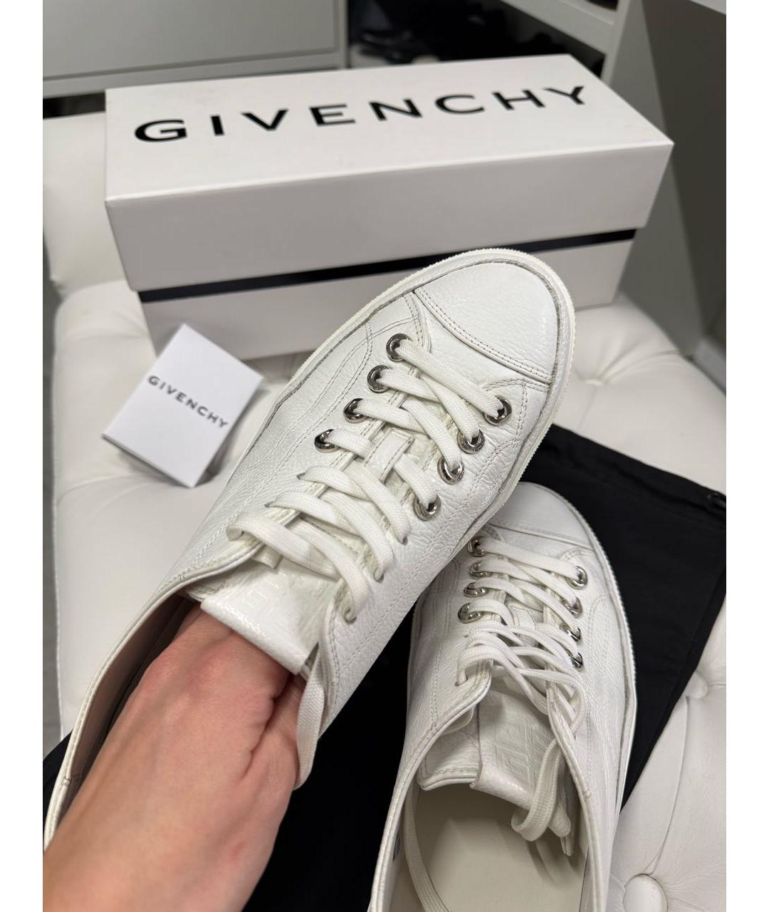 GIVENCHY Белые кожаные кеды, фото 8