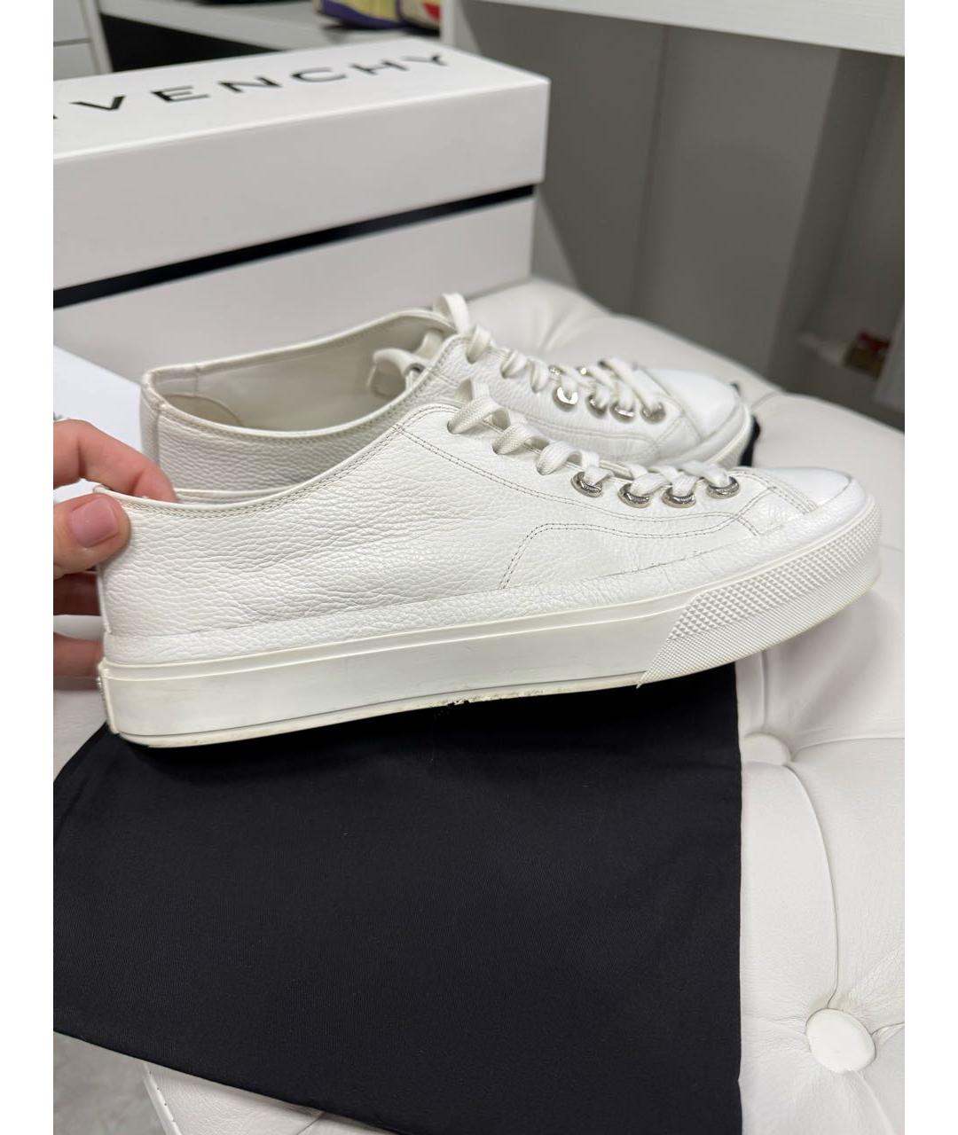 GIVENCHY Белые кожаные кеды, фото 5