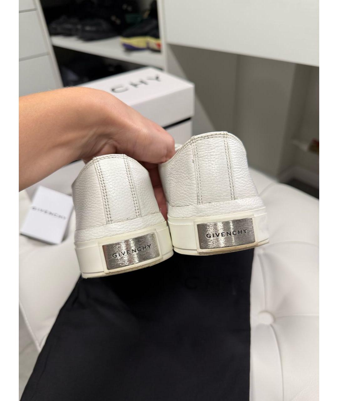 GIVENCHY Белые кожаные кеды, фото 6