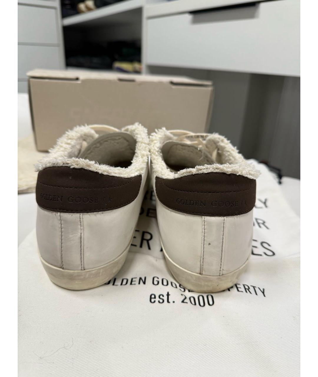 GOLDEN GOOSE DELUXE BRAND Белые кожаные кеды, фото 6