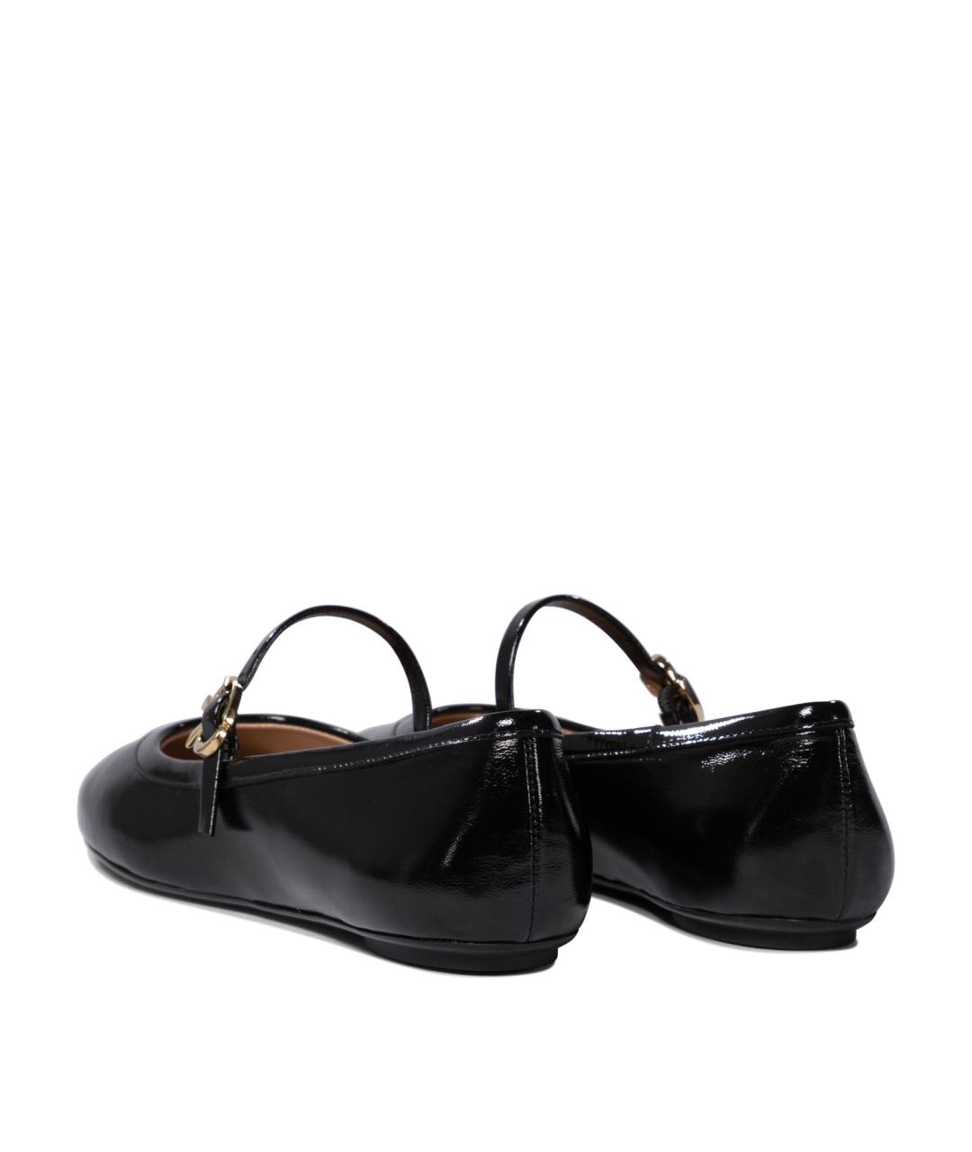 GIANVITO ROSSI Черные кожаные балетки, фото 4