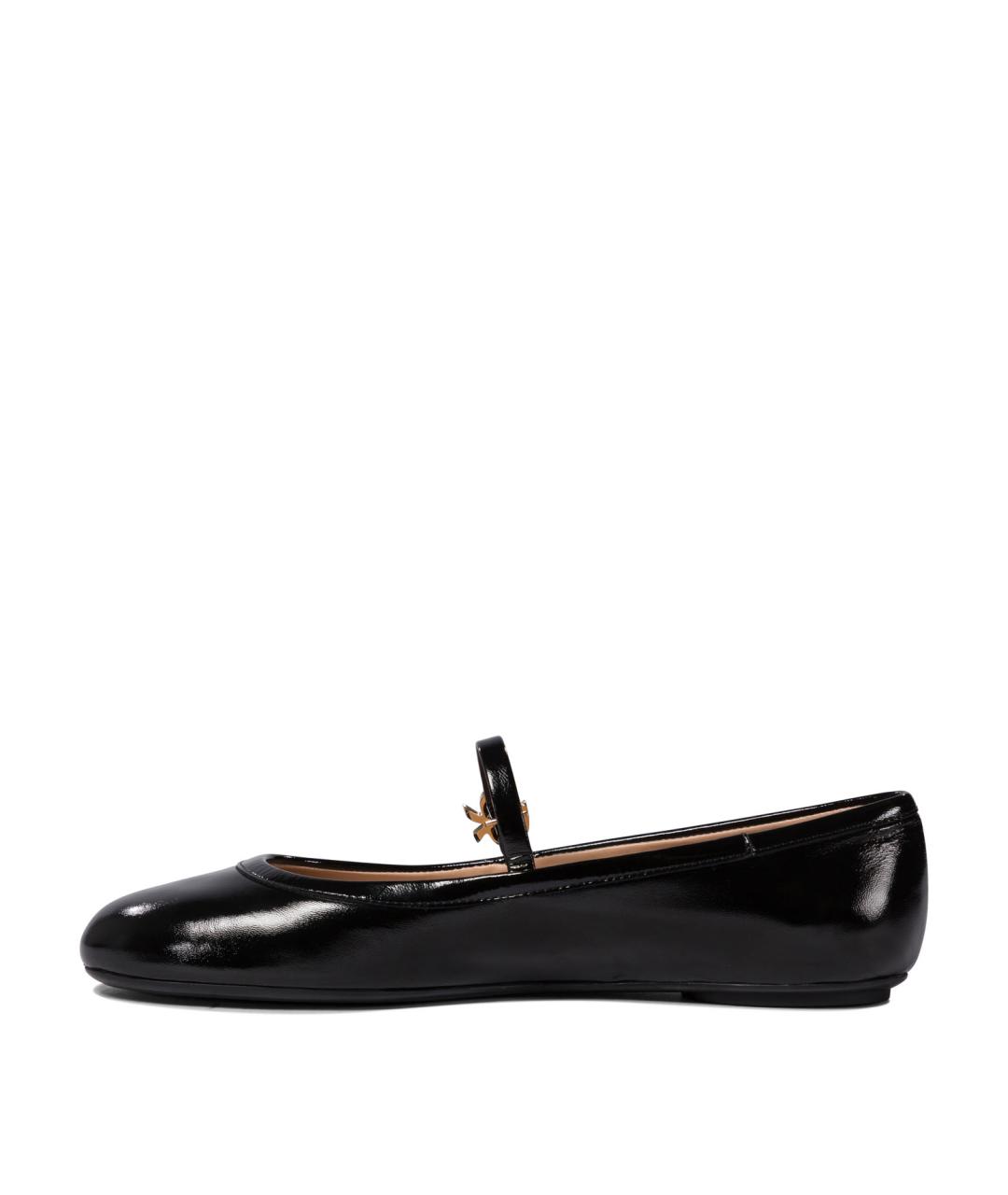 GIANVITO ROSSI Черные кожаные балетки, фото 3