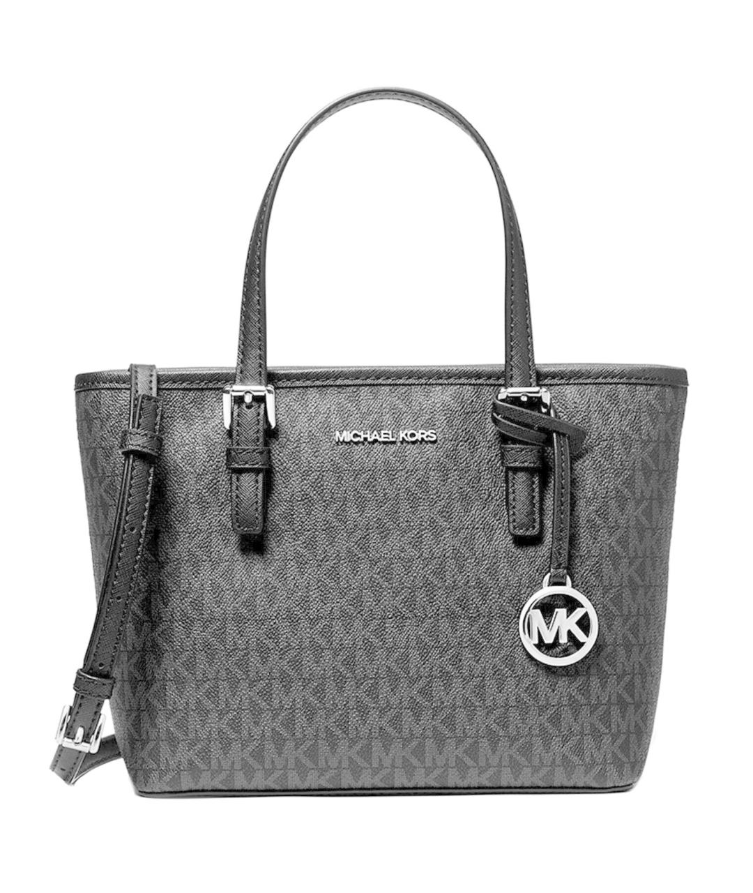 MICHAEL KORS Черная сумка тоут из искусственной кожи, фото 10