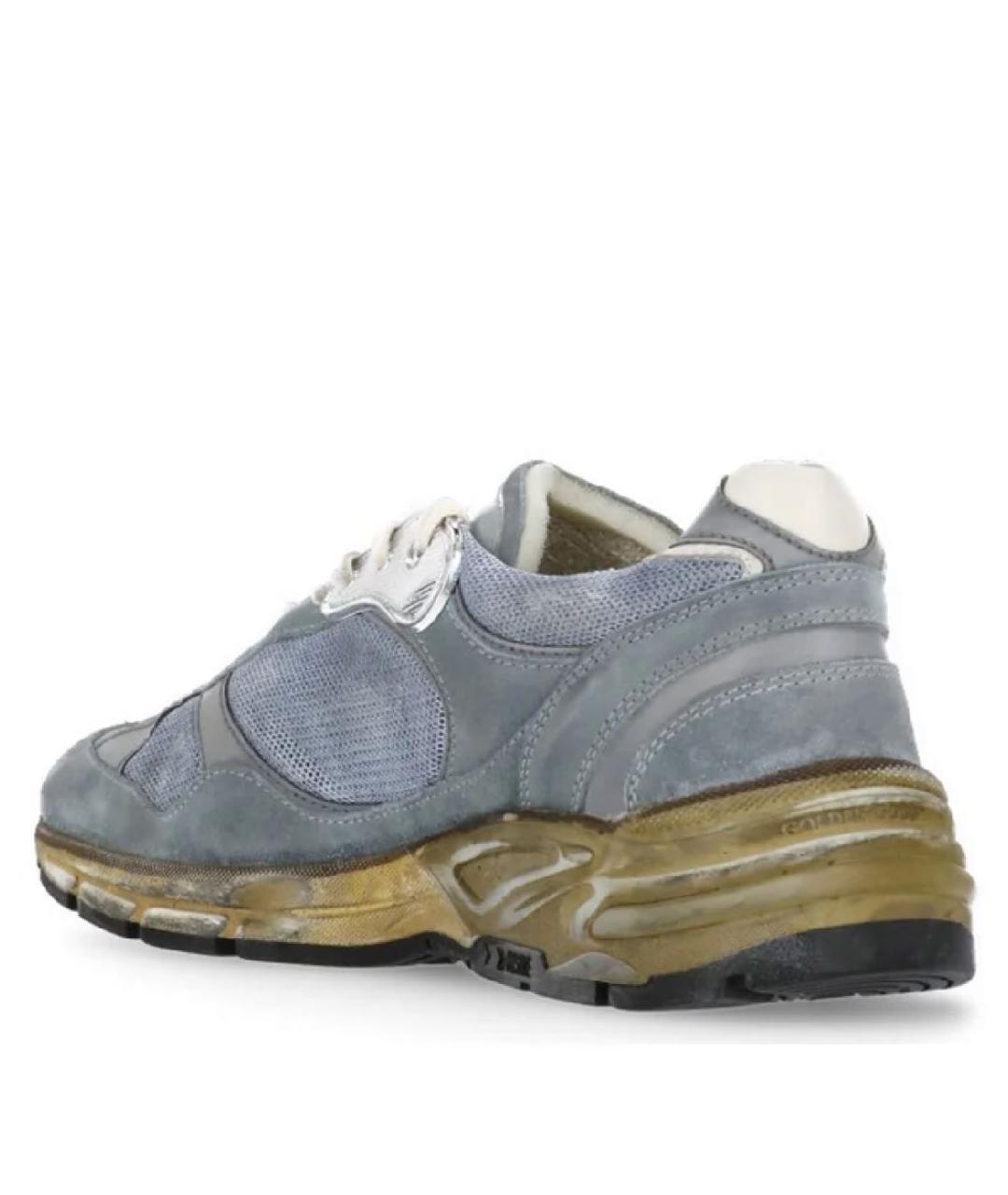 GOLDEN GOOSE DELUXE BRAND Голубые кожаные низкие кроссовки / кеды, фото 3