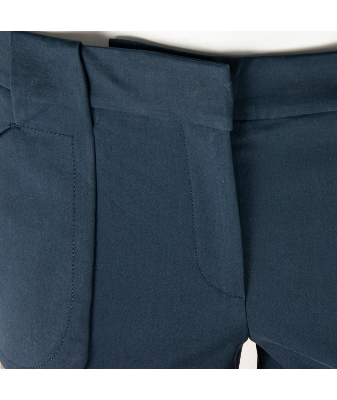 MICHAEL KORS Темно-синие хлопковые брюки узкие, фото 2