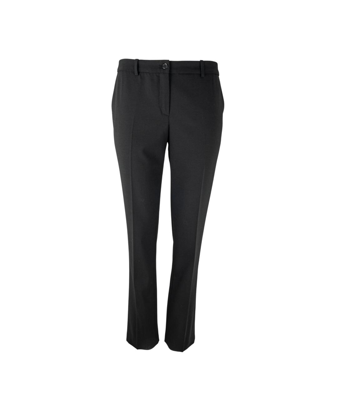 MICHAEL KORS Черные шерстяные прямые брюки, фото 1