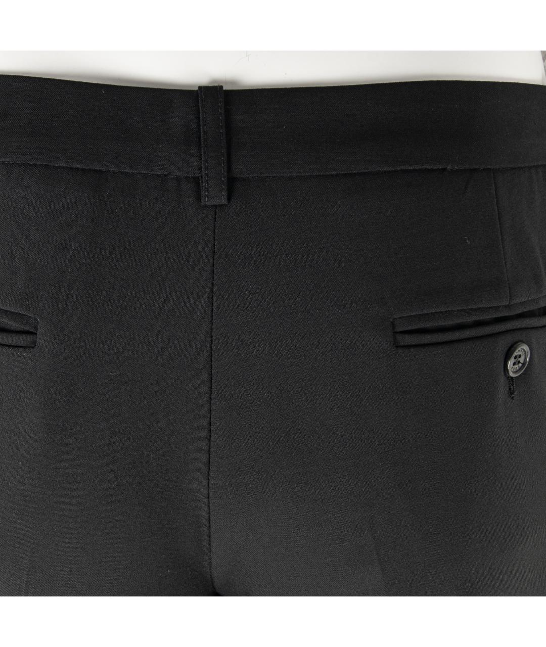 MICHAEL KORS Черные шерстяные прямые брюки, фото 4