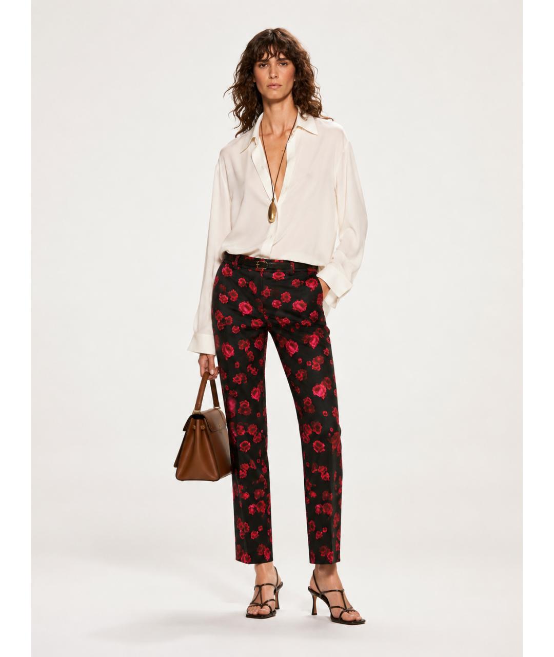 MICHAEL KORS Мульти хлопковые брюки узкие, фото 6