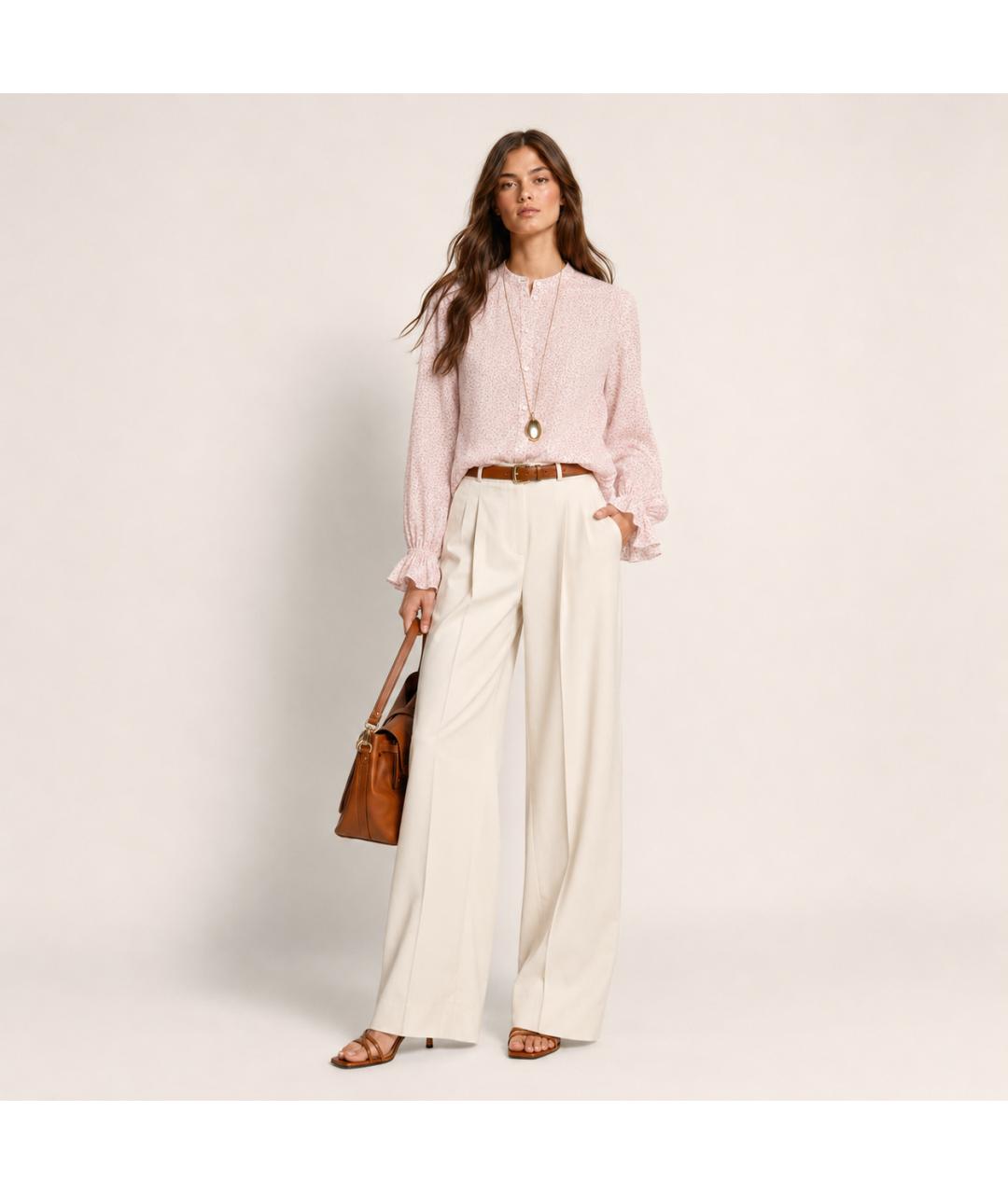 MICHAEL KORS Розовая хлопковая блузы, фото 6