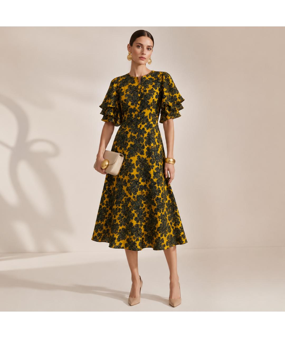 MICHAEL KORS Мульти шелковое вечернее платье, фото 4