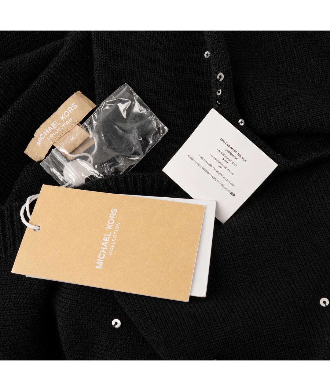 MICHAEL KORS Черное кашемировое вечернее платье, фото 4
