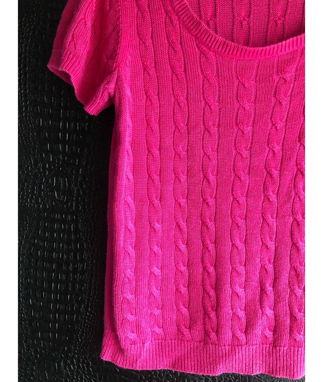 RALPH LAUREN Фуксия хлопковый джемпер / свитер, фото 3