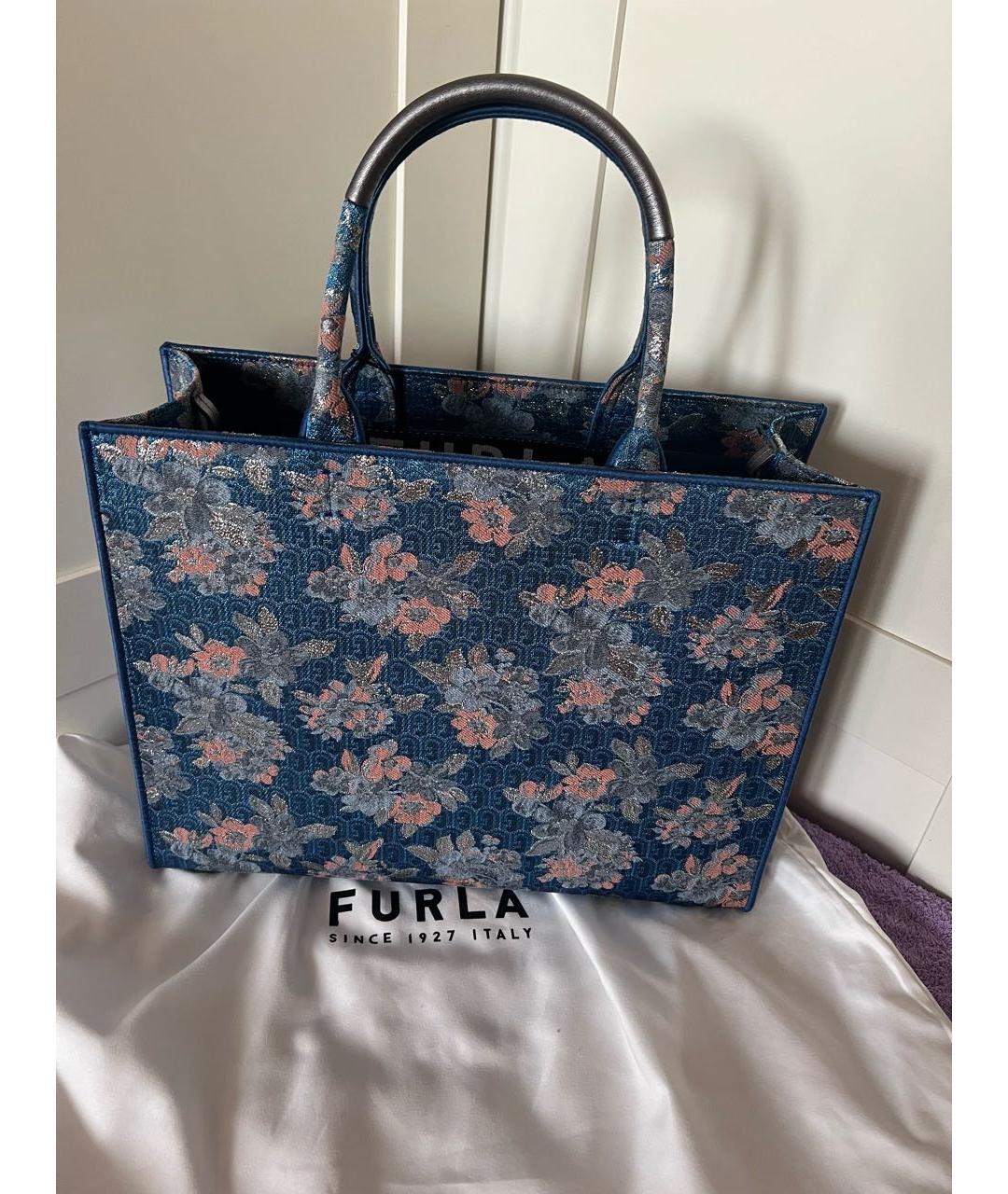 FURLA Мульти жаккардовая сумка тоут, фото 3