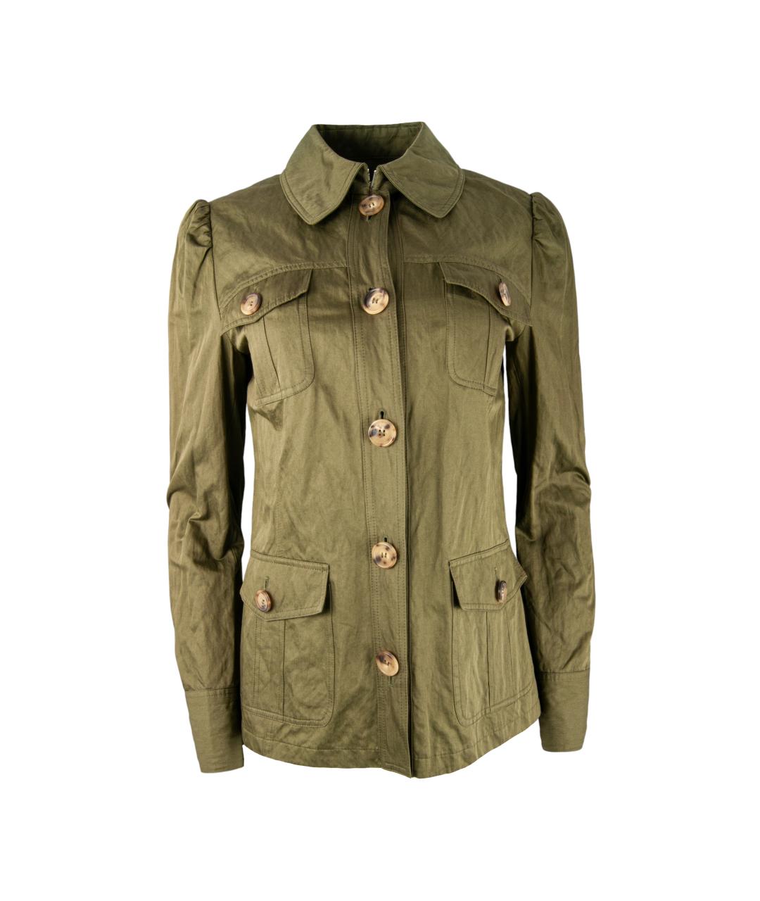 MICHAEL KORS Хаки хлопковый жакет/пиджак, фото 1