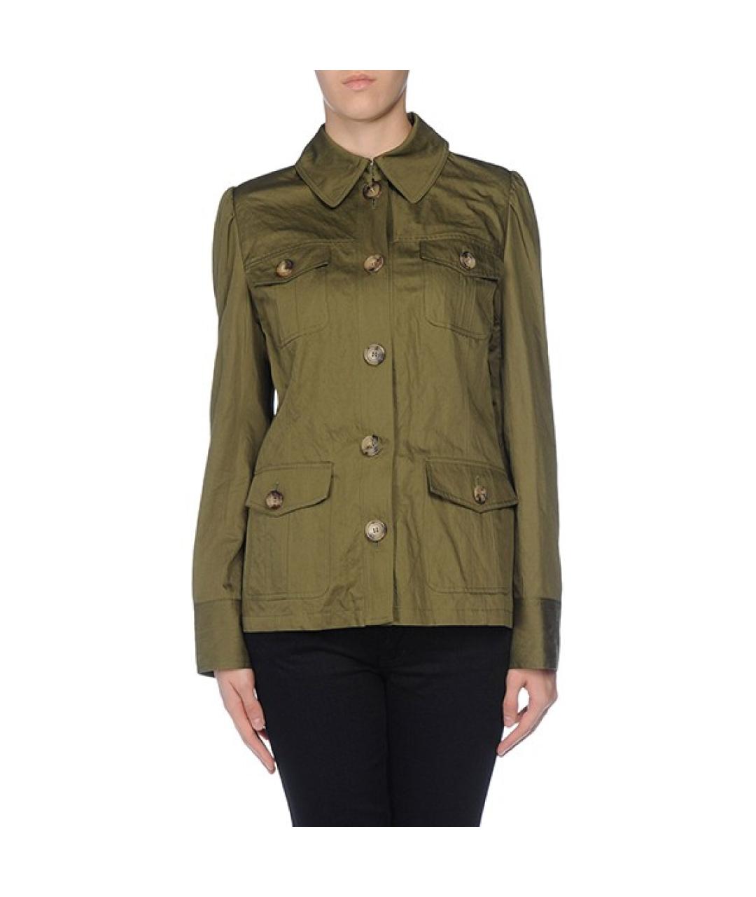 MICHAEL KORS Хаки хлопковый жакет/пиджак, фото 5