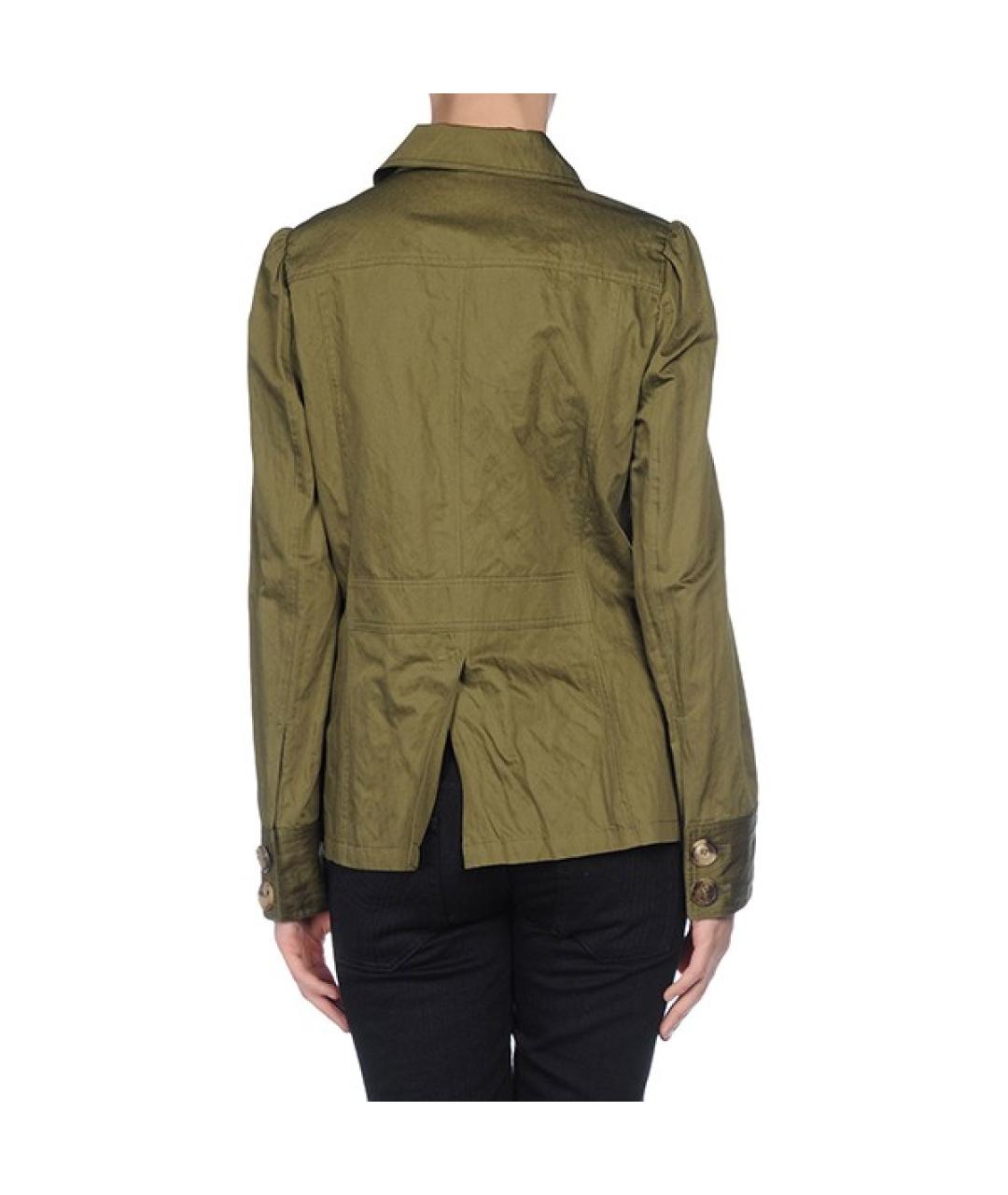 MICHAEL KORS Хаки хлопковый жакет/пиджак, фото 6