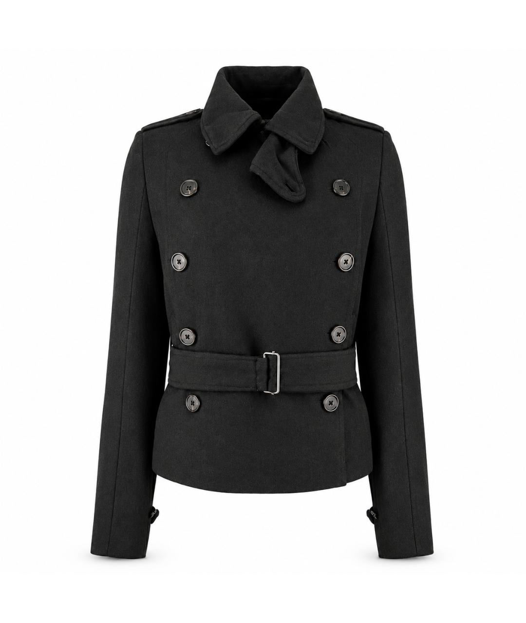 ANN DEMEULEMEESTER Черная шерстяная куртка, фото 1