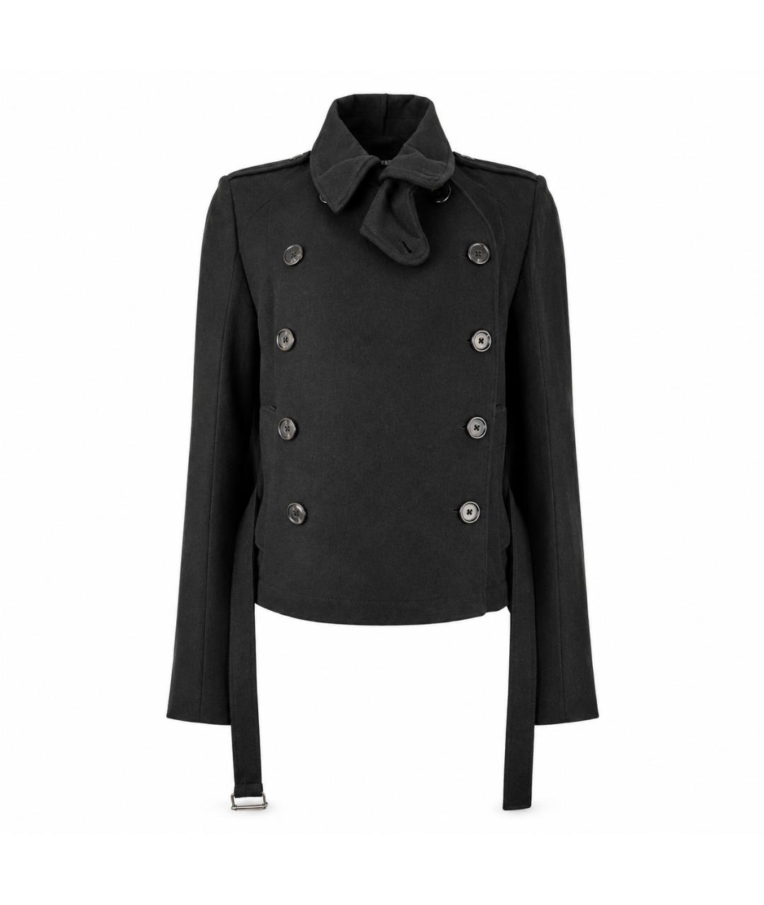 ANN DEMEULEMEESTER Черная шерстяная куртка, фото 3