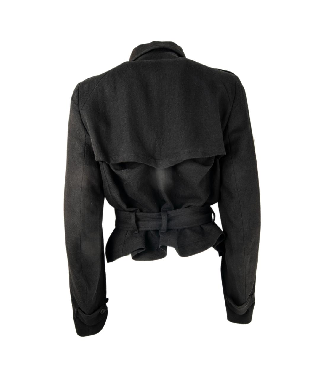 ANN DEMEULEMEESTER Черная шерстяная куртка, фото 4