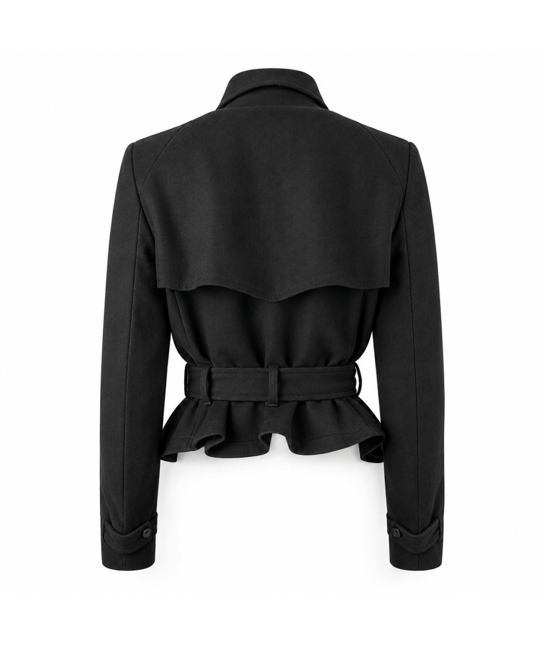 ANN DEMEULEMEESTER Черная шерстяная куртка, фото 4