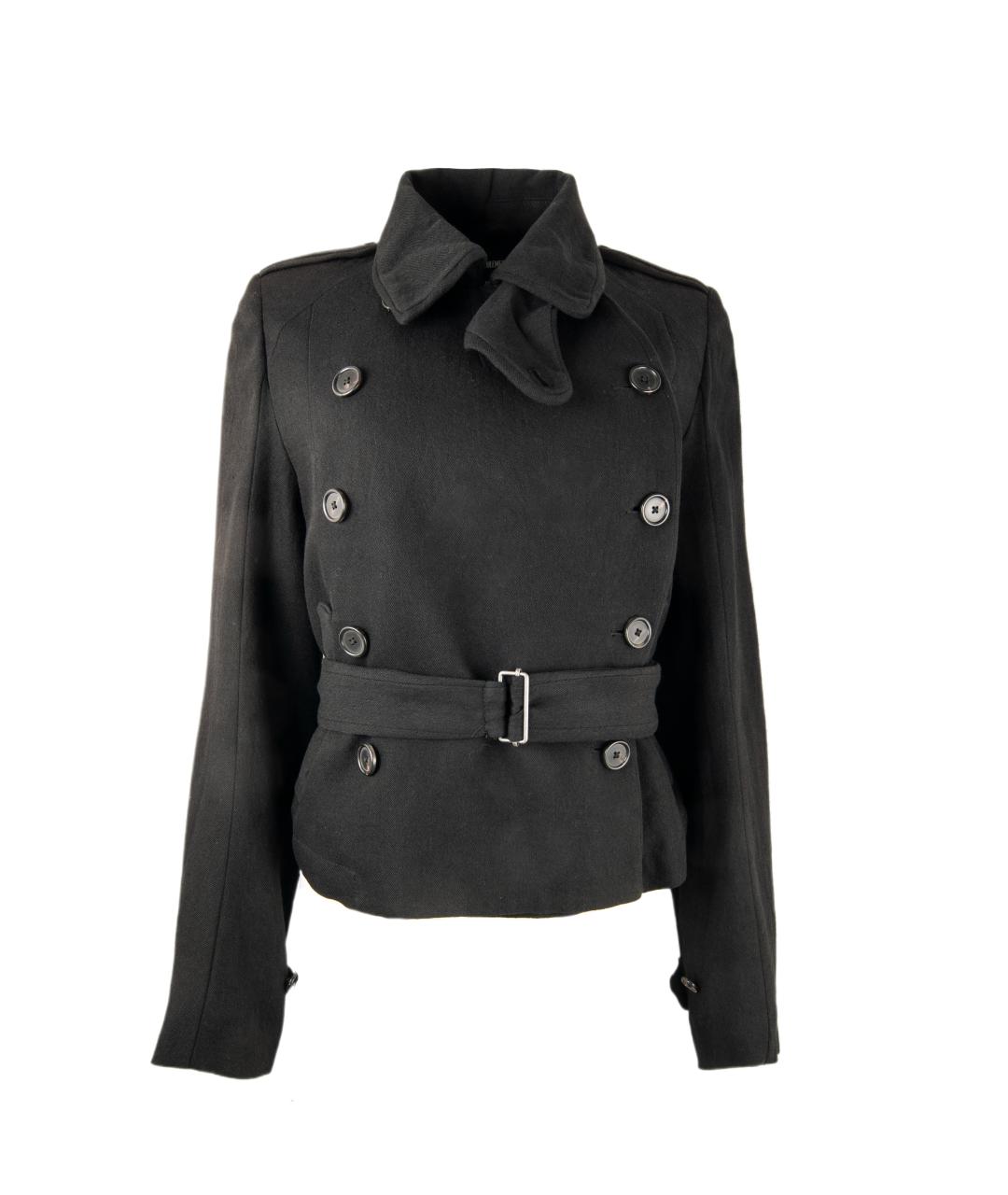 ANN DEMEULEMEESTER Черная шерстяная куртка, фото 1