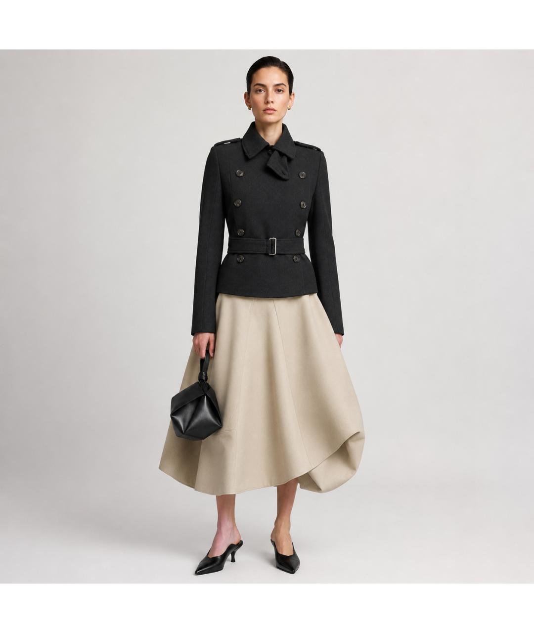 ANN DEMEULEMEESTER Черная шерстяная куртка, фото 6
