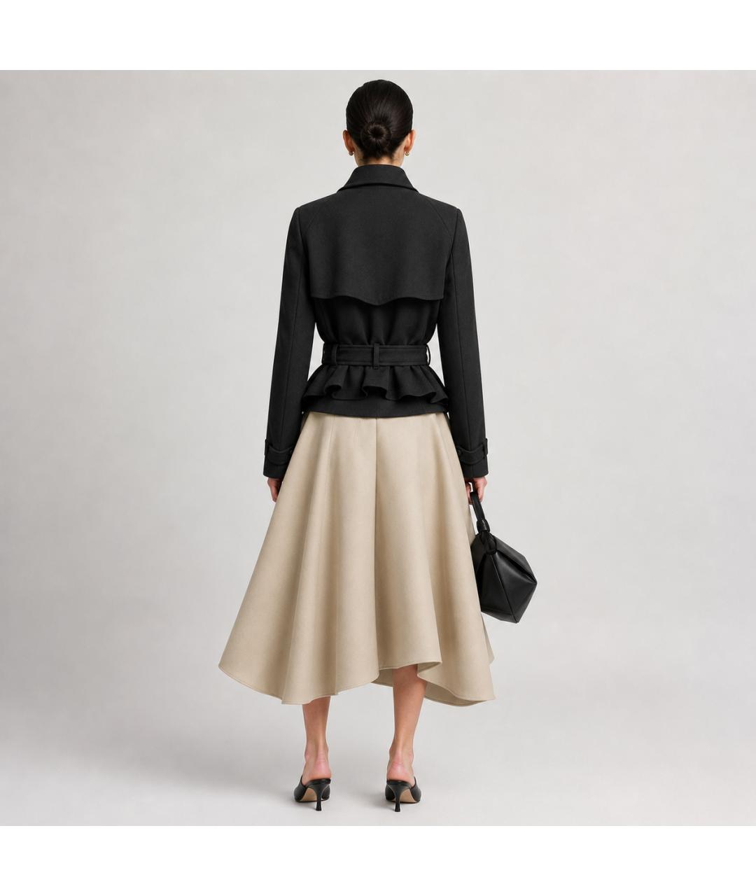 ANN DEMEULEMEESTER Черная шерстяная куртка, фото 7