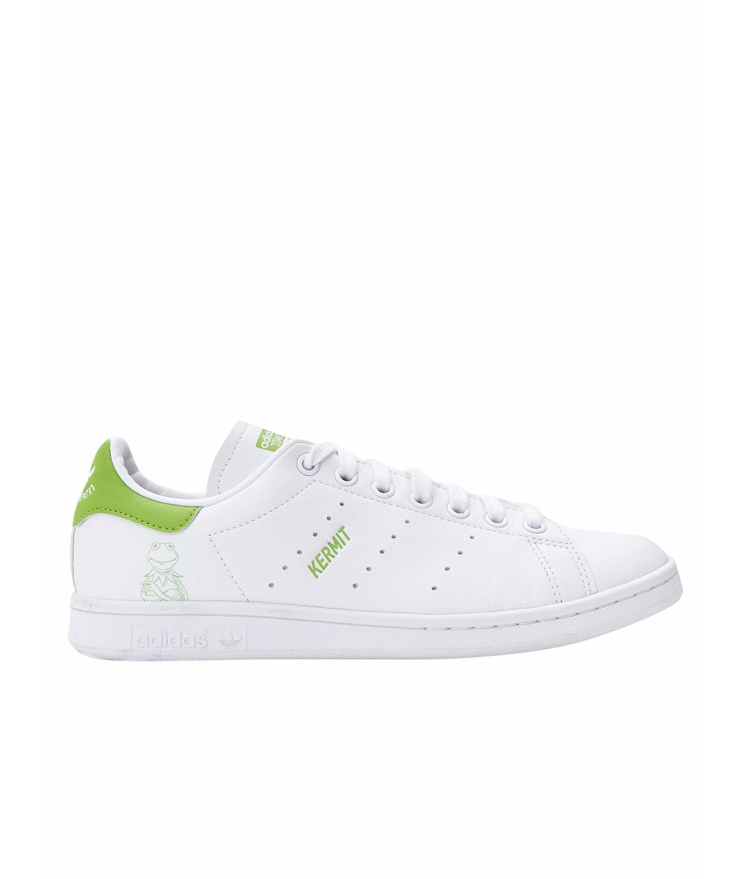 ADIDAS Белые кожаные кроссовки, фото 1