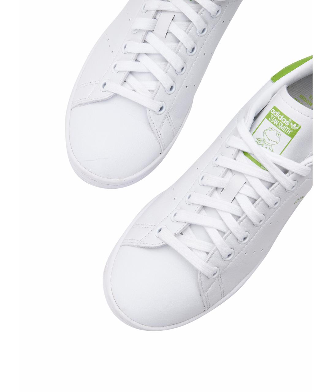 ADIDAS Белые кожаные кроссовки, фото 4