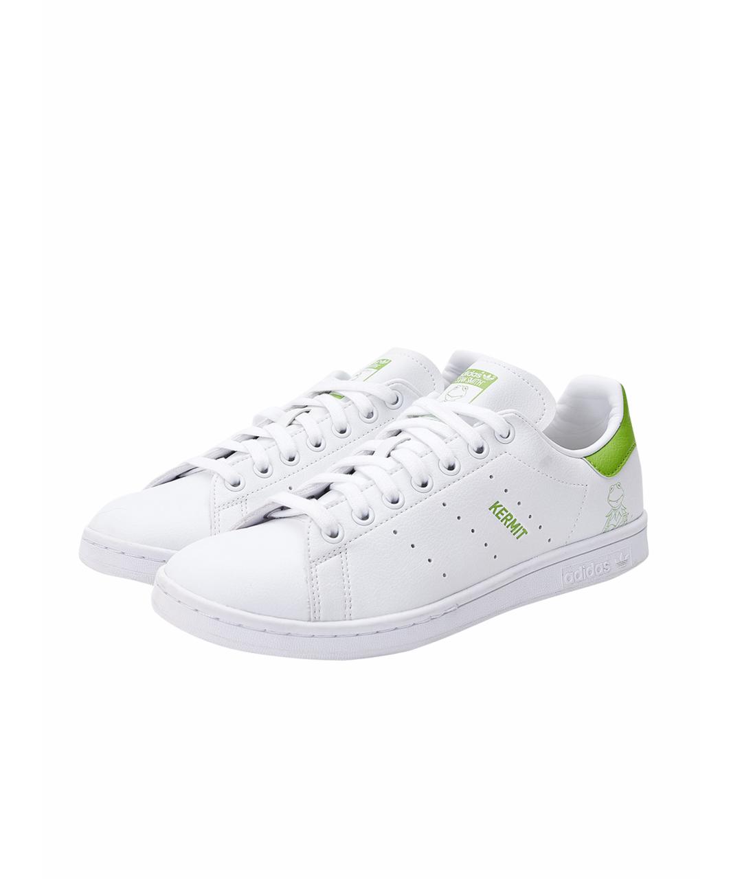 ADIDAS Белые кожаные кроссовки, фото 6