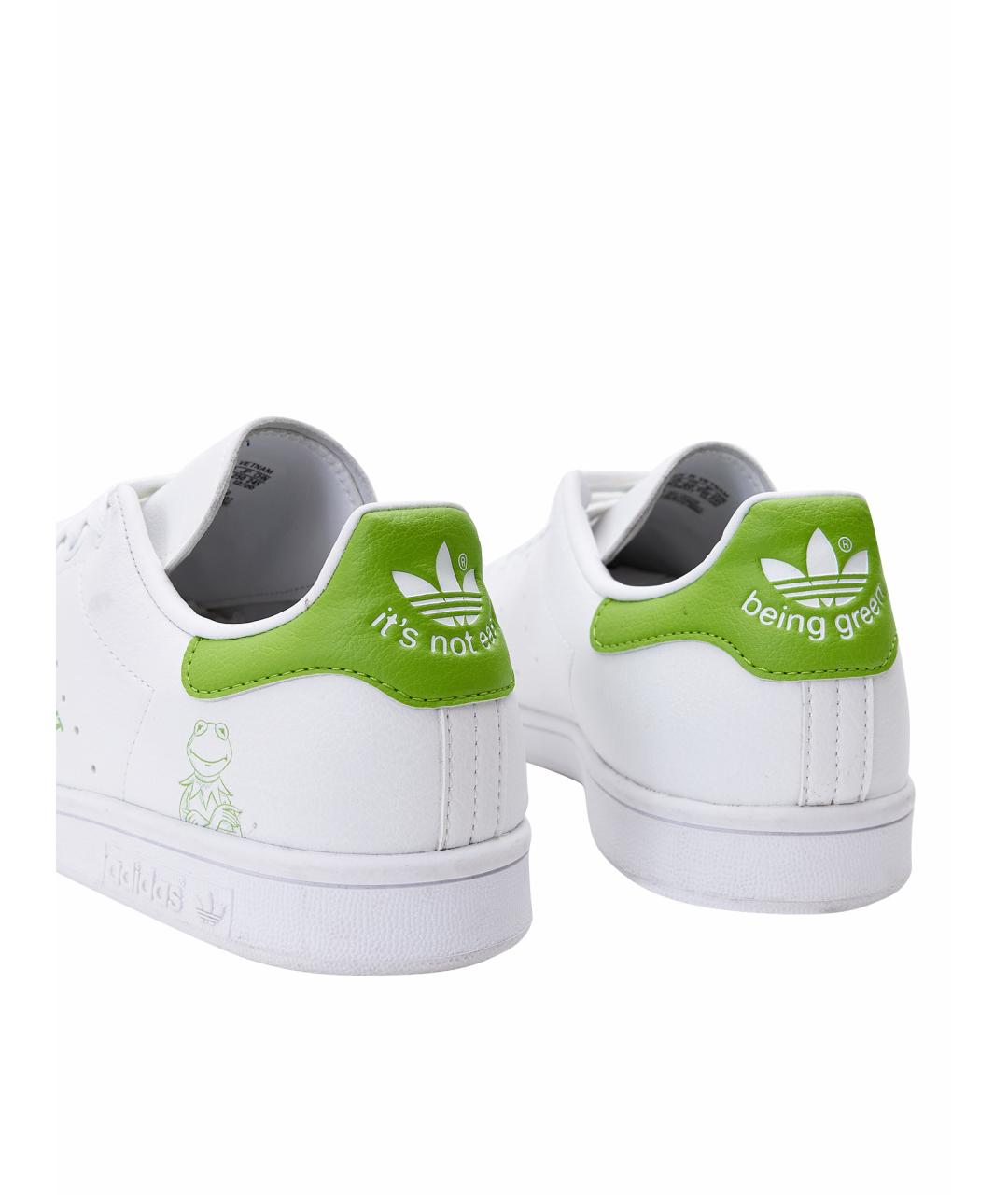 ADIDAS Белые кожаные кроссовки, фото 2