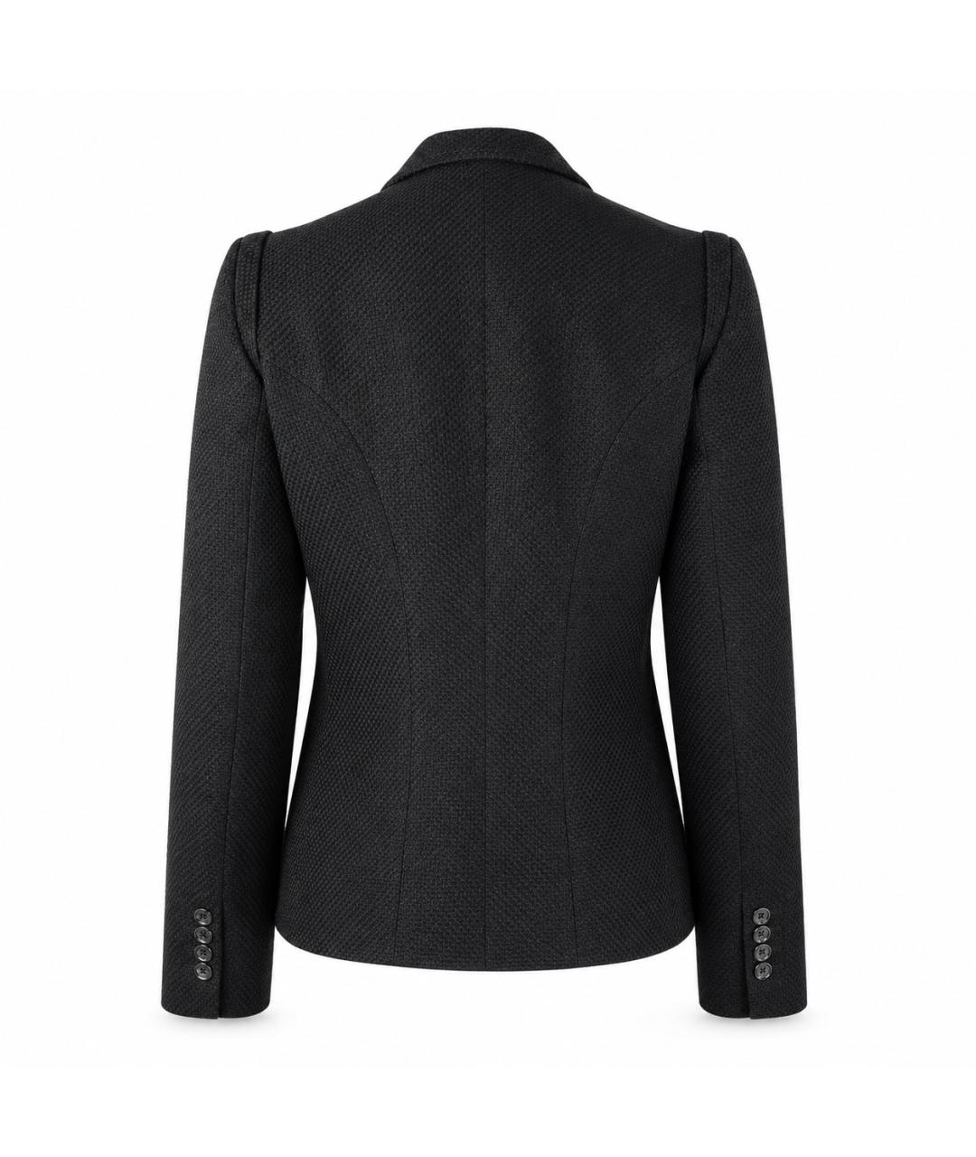 ANN DEMEULEMEESTER Черный вискозный жакет/пиджак, фото 4