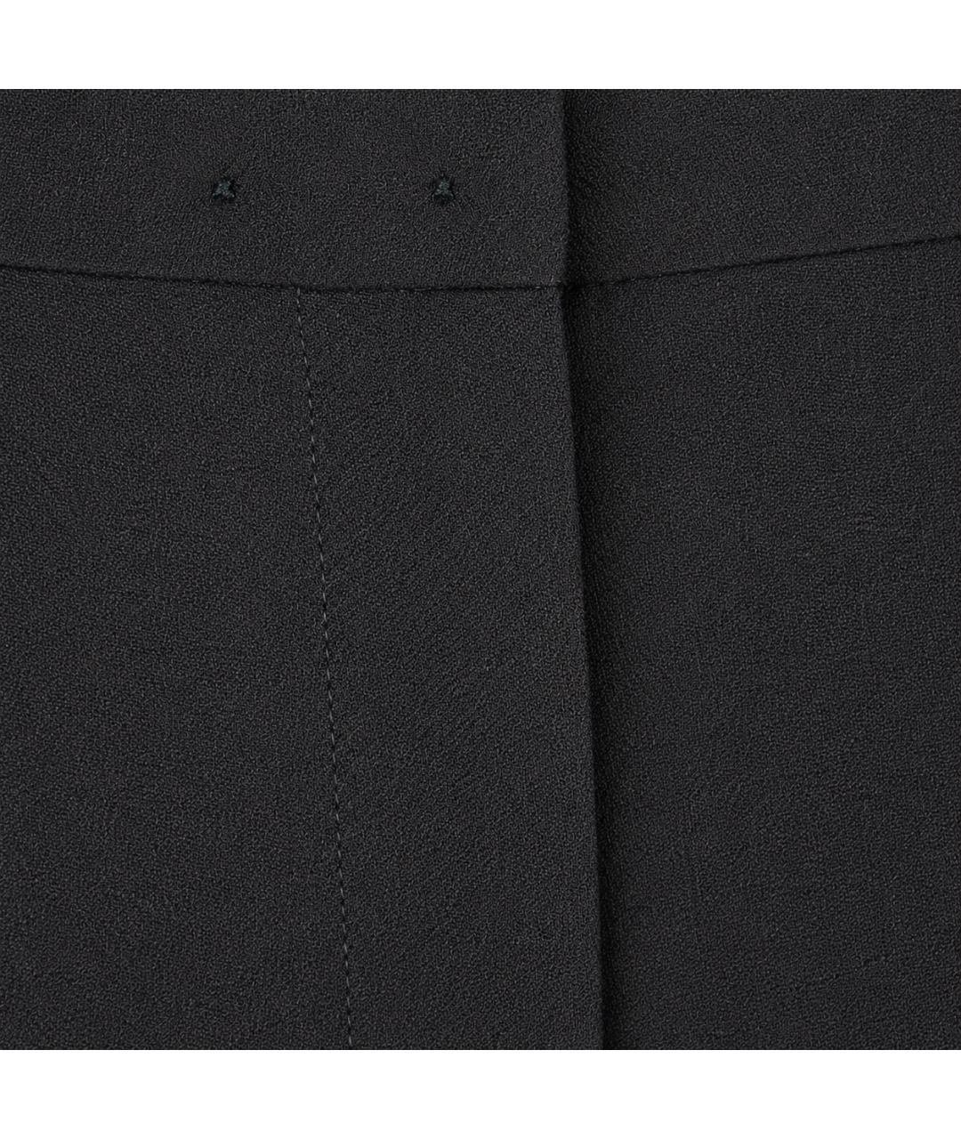 ANN DEMEULEMEESTER Черные шерстяные прямые брюки, фото 2