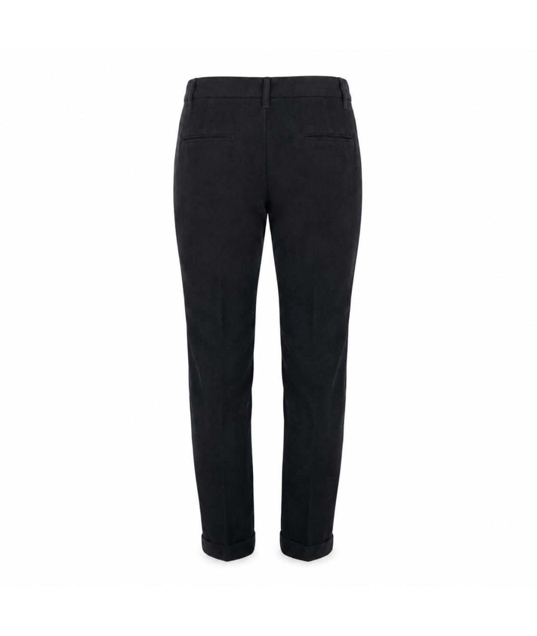ANN DEMEULEMEESTER Антрацитовые шерстяные прямые брюки, фото 3