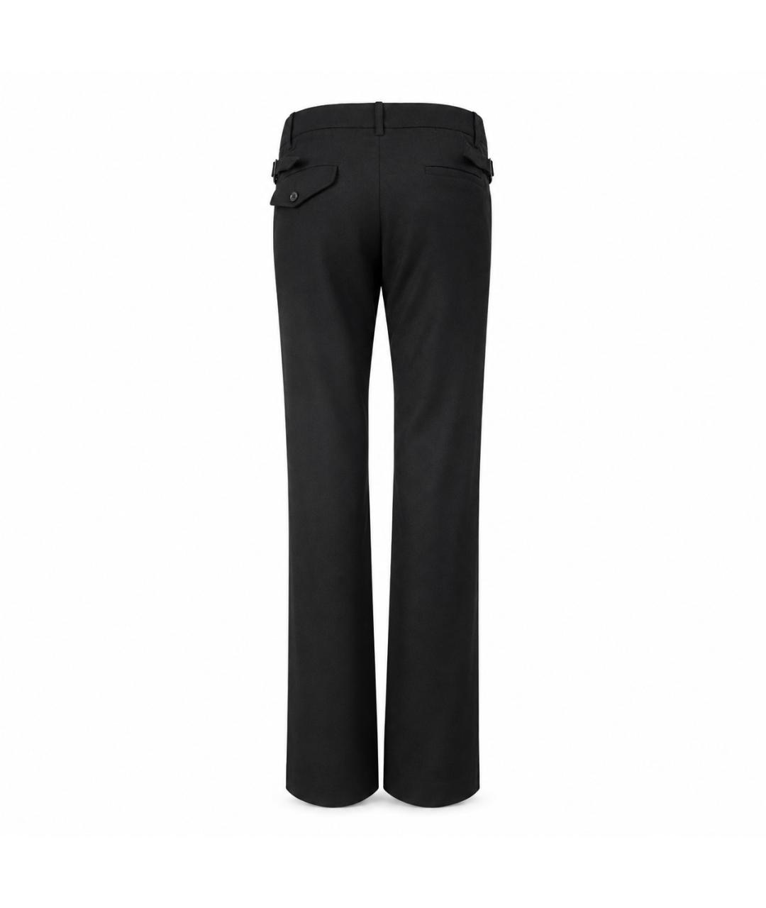 ANN DEMEULEMEESTER Черные шерстяные брюки широкие, фото 3