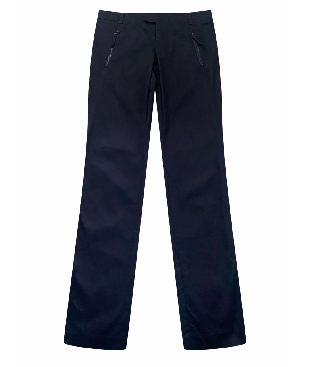 ARMANI EXCHANGE Черные хлопковые прямые брюки, фото 1