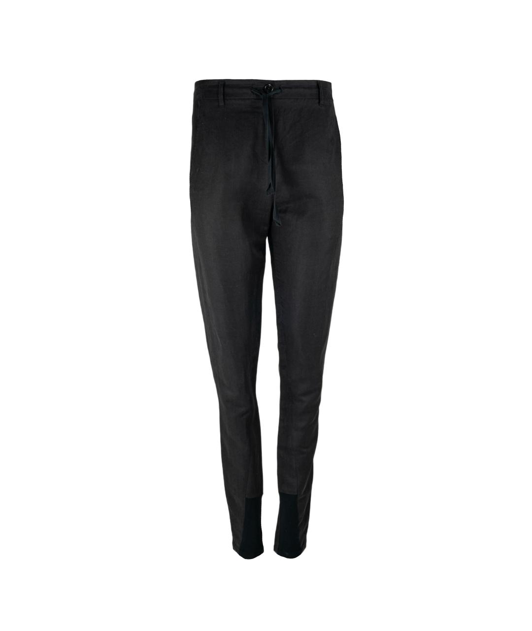 ANN DEMEULEMEESTER Черные брюки узкие, фото 1