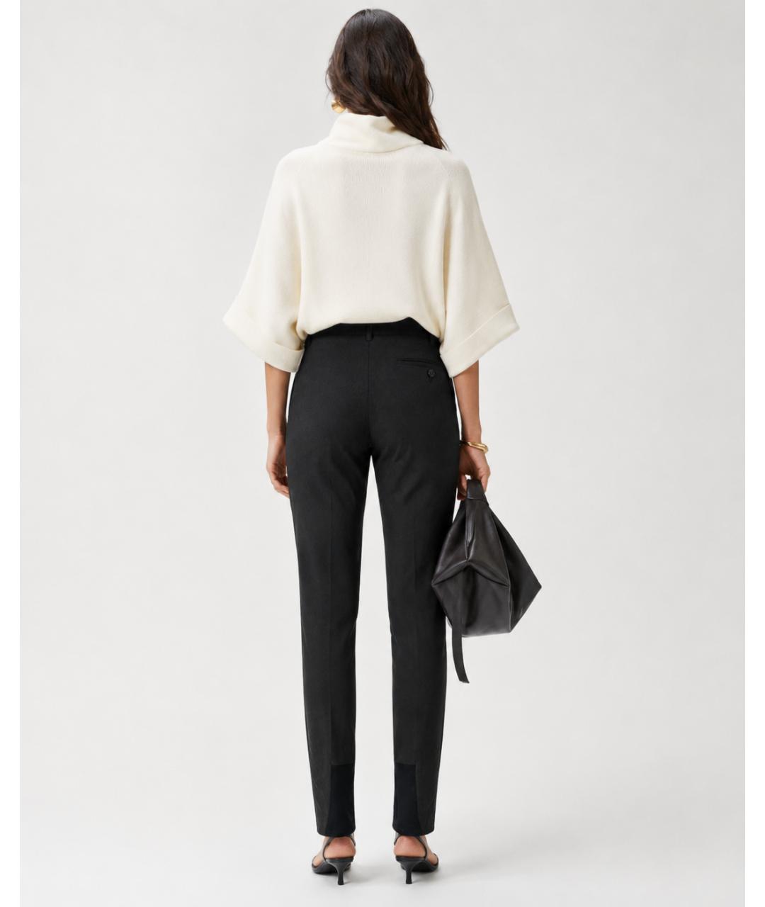 ANN DEMEULEMEESTER Черные брюки узкие, фото 8