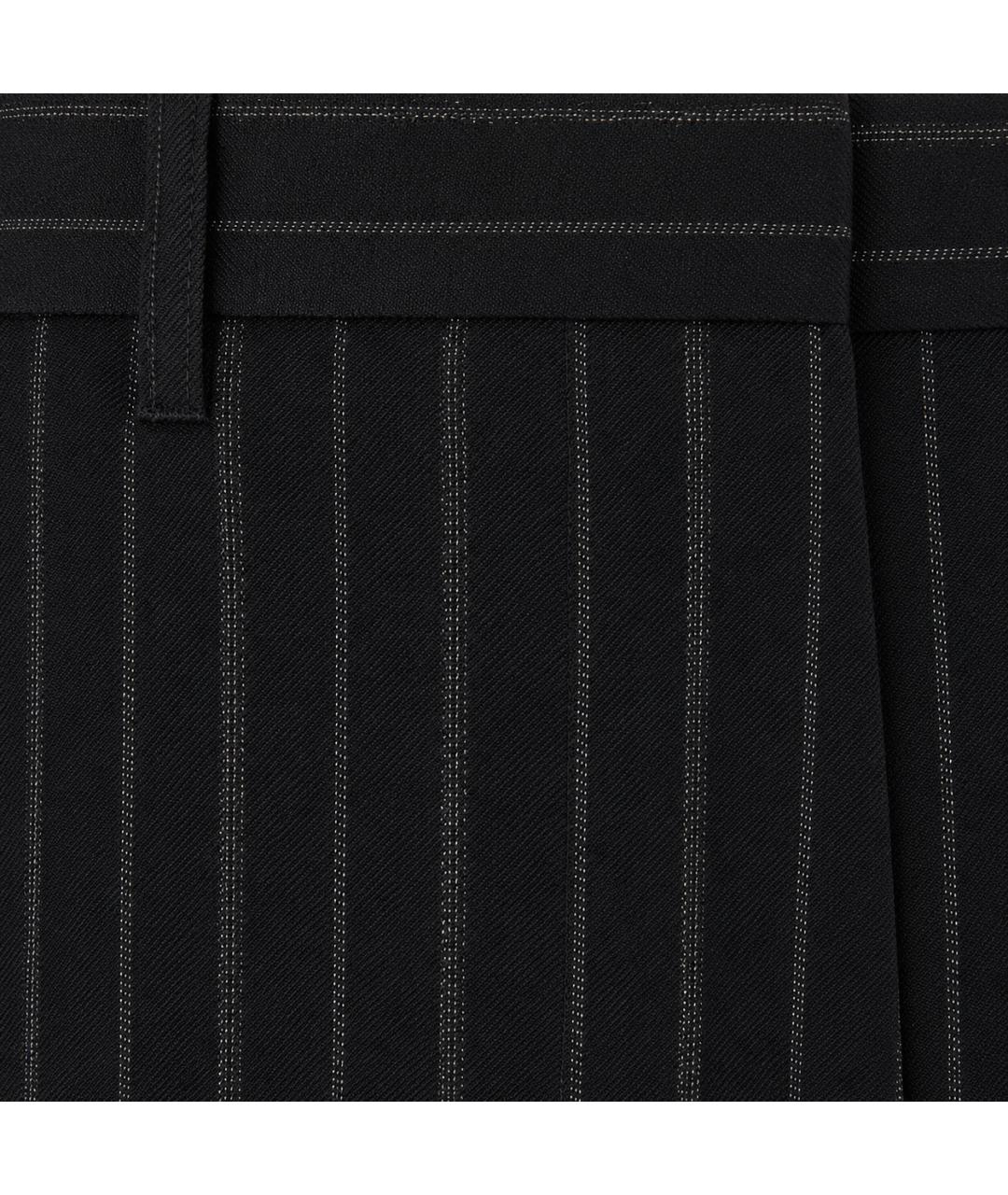 ANN DEMEULEMEESTER Черные шерстяные брюки широкие, фото 2
