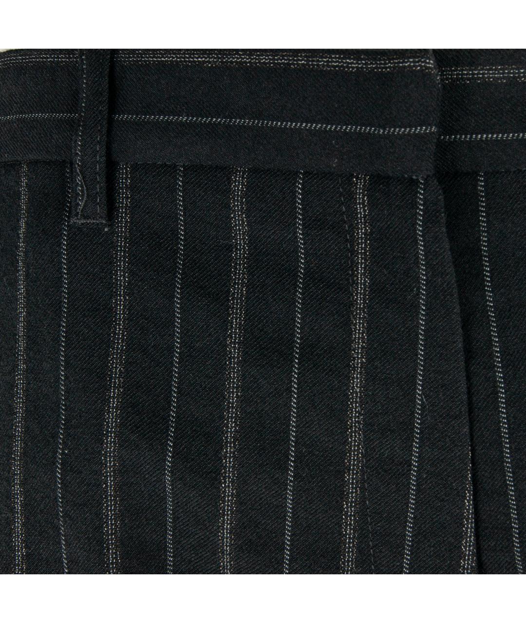 ANN DEMEULEMEESTER Черные шерстяные брюки широкие, фото 2