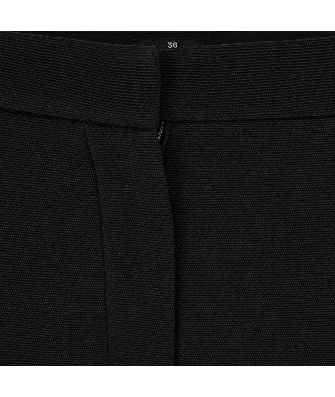 ANN DEMEULEMEESTER Черные хлопковые прямые брюки, фото 2