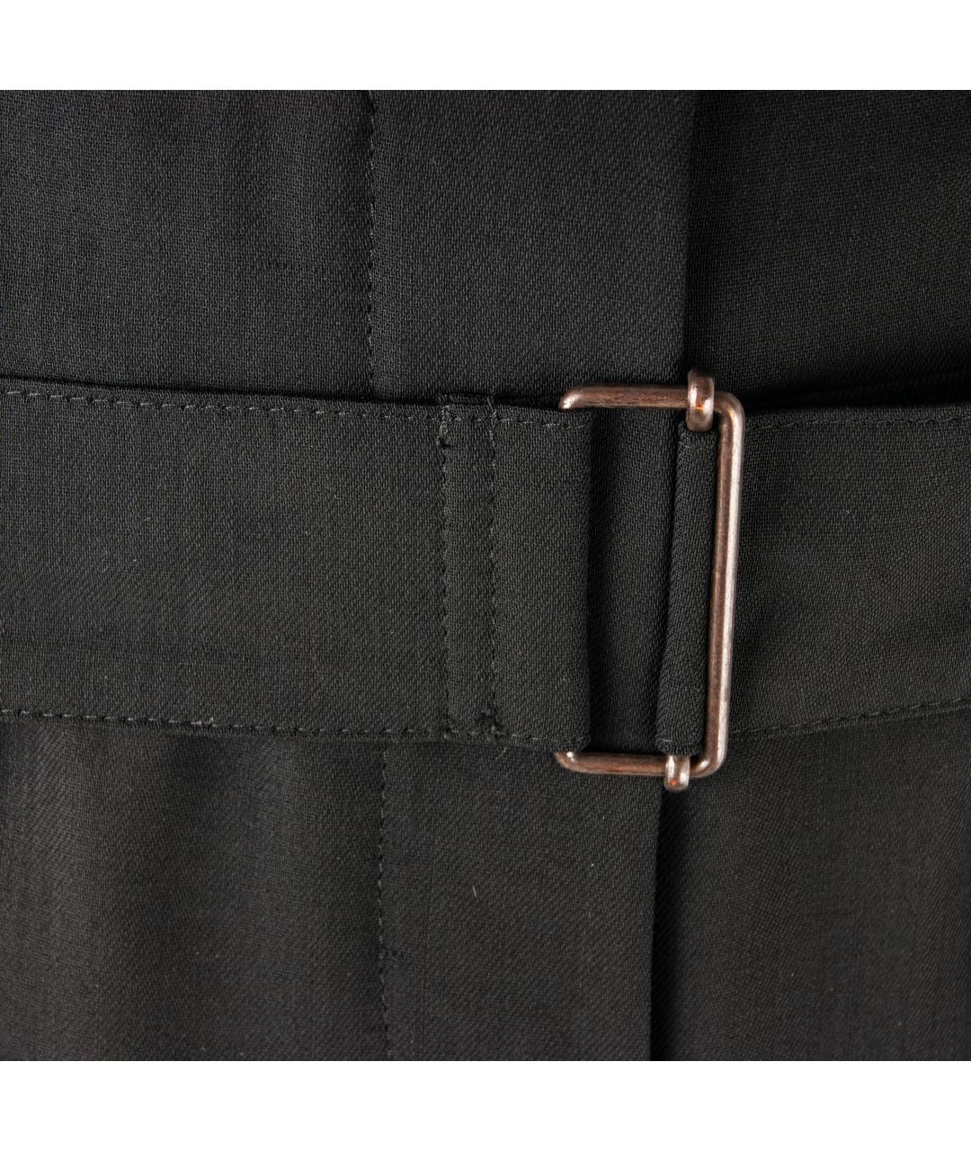ANN DEMEULEMEESTER Черная шерстяная юбка мини, фото 2