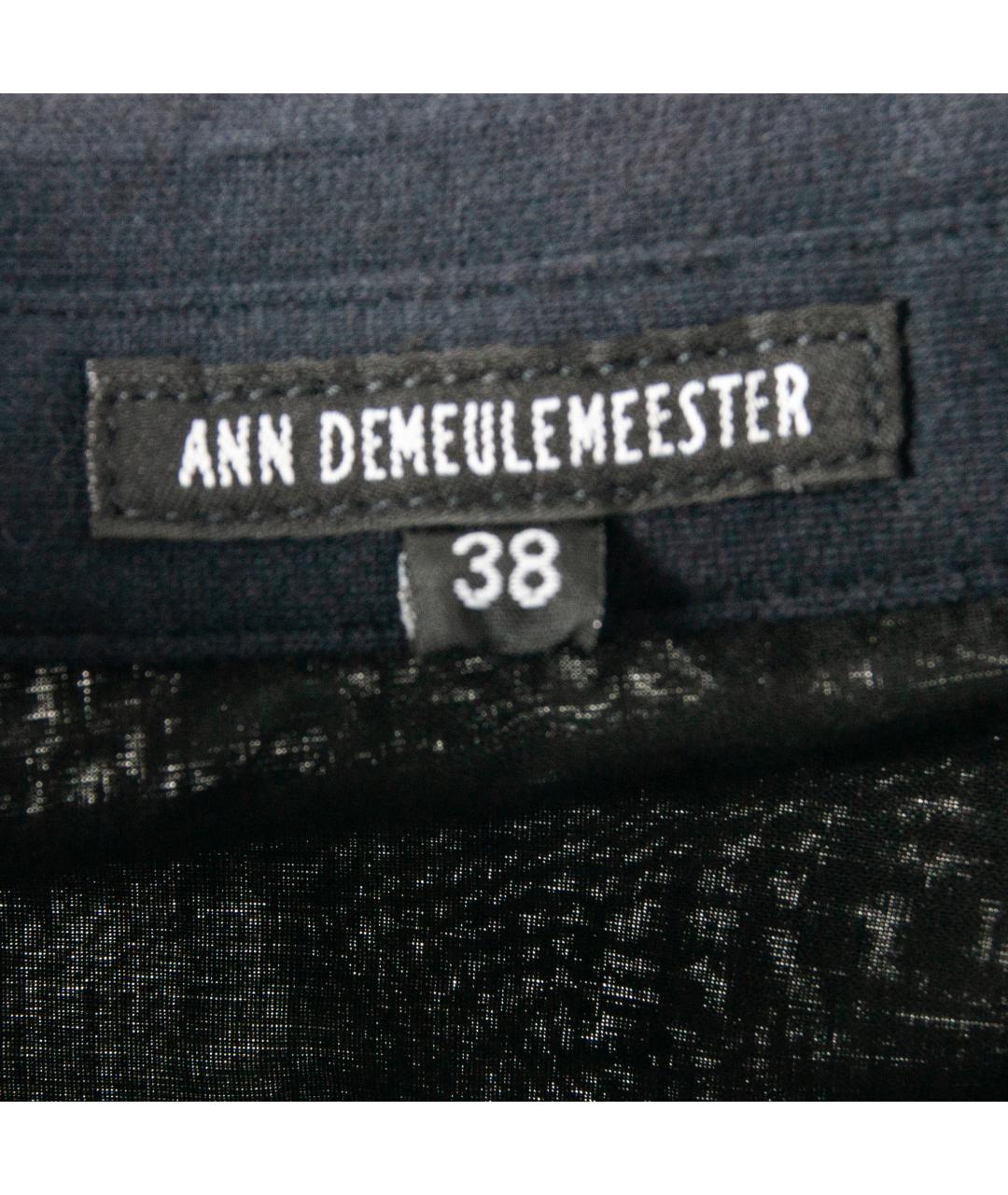 ANN DEMEULEMEESTER Черная хлопковая рубашка, фото 3